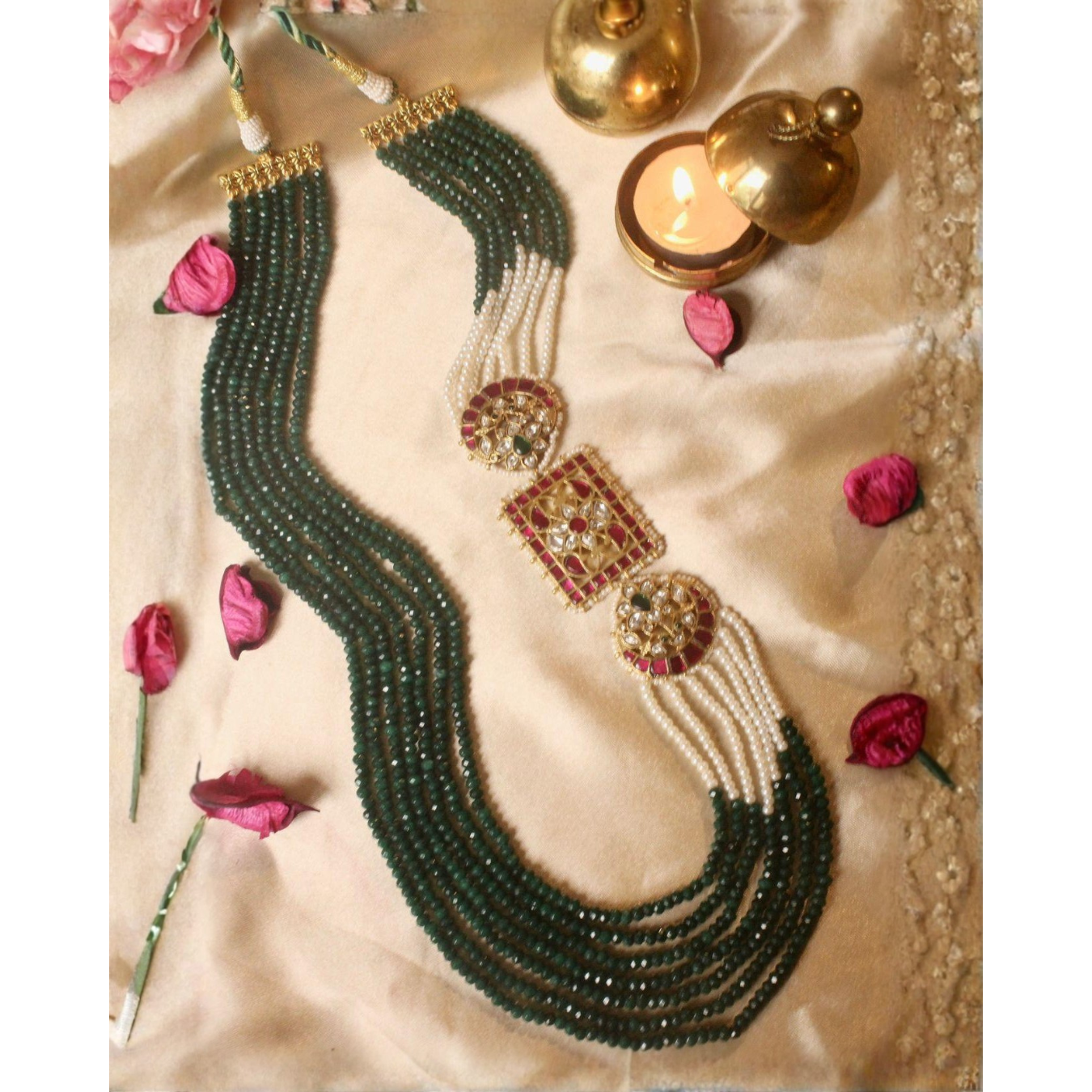 Green Long Layered Haar