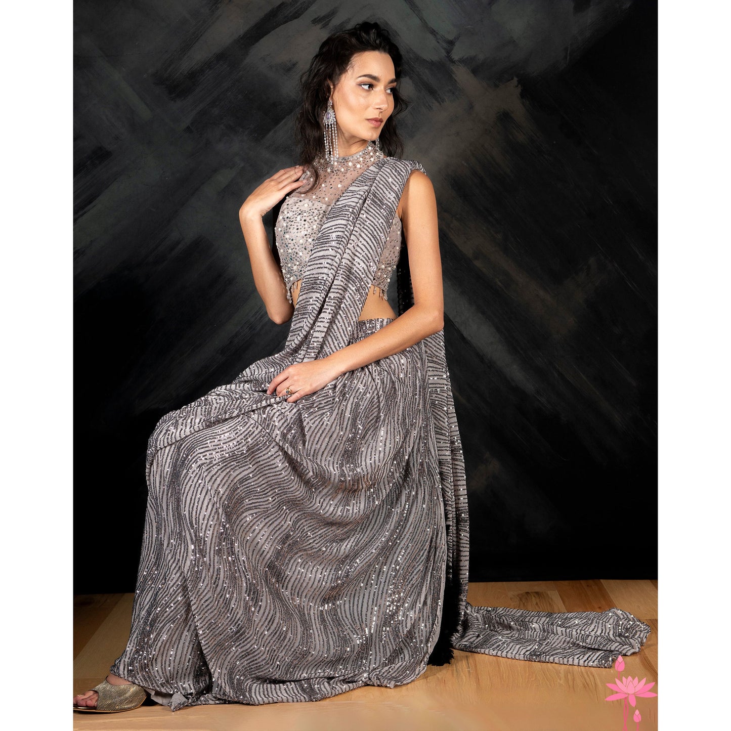 Sliver lehenga