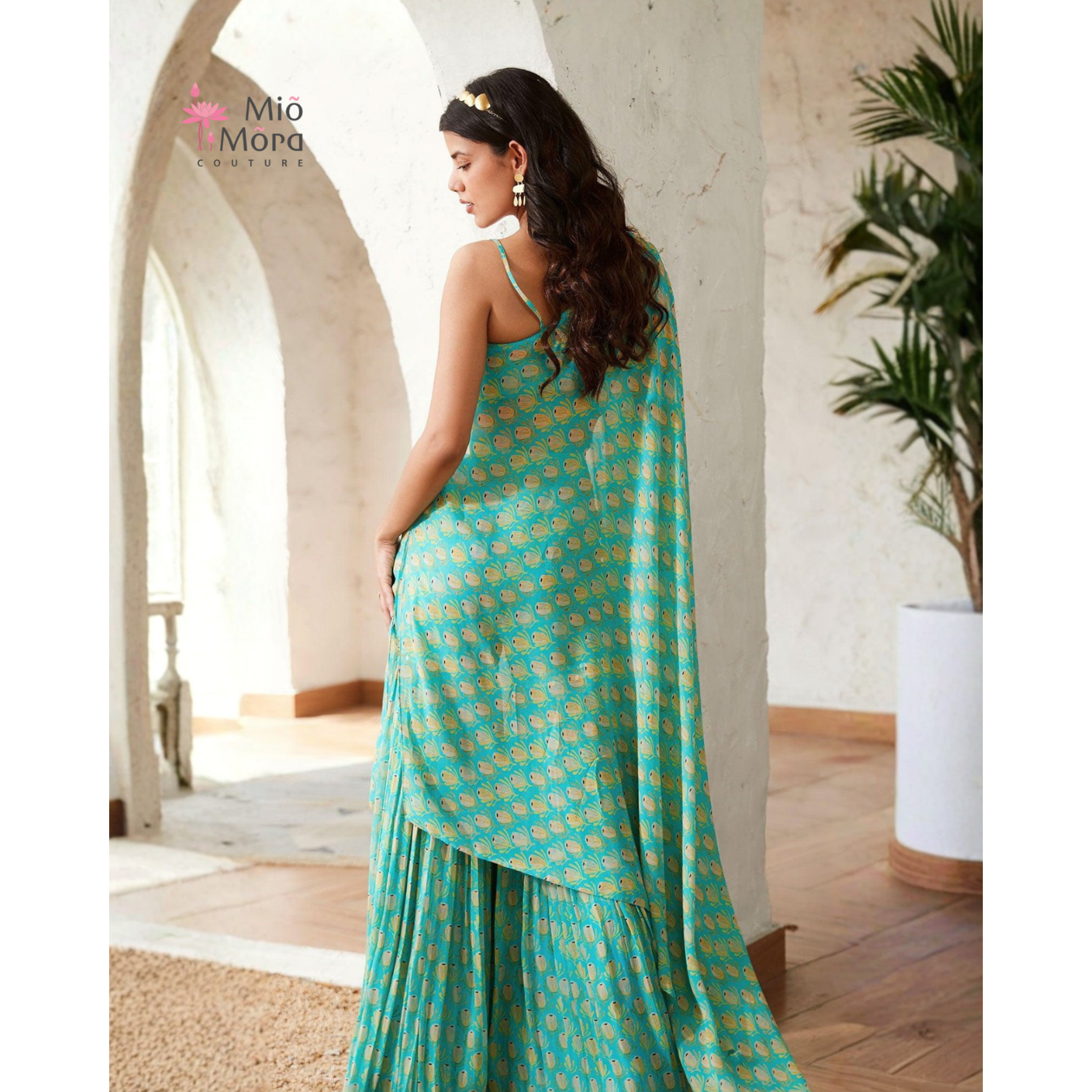 Green A Symmetrical Dress