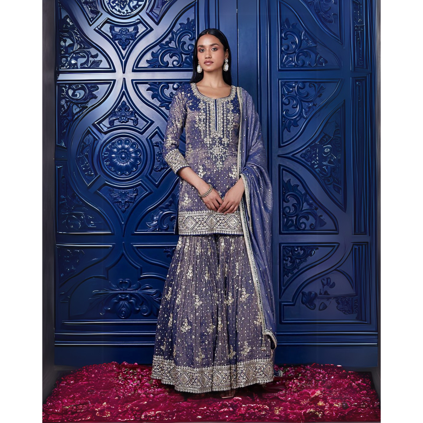 Banarasi Silk Sharara with Duppatta