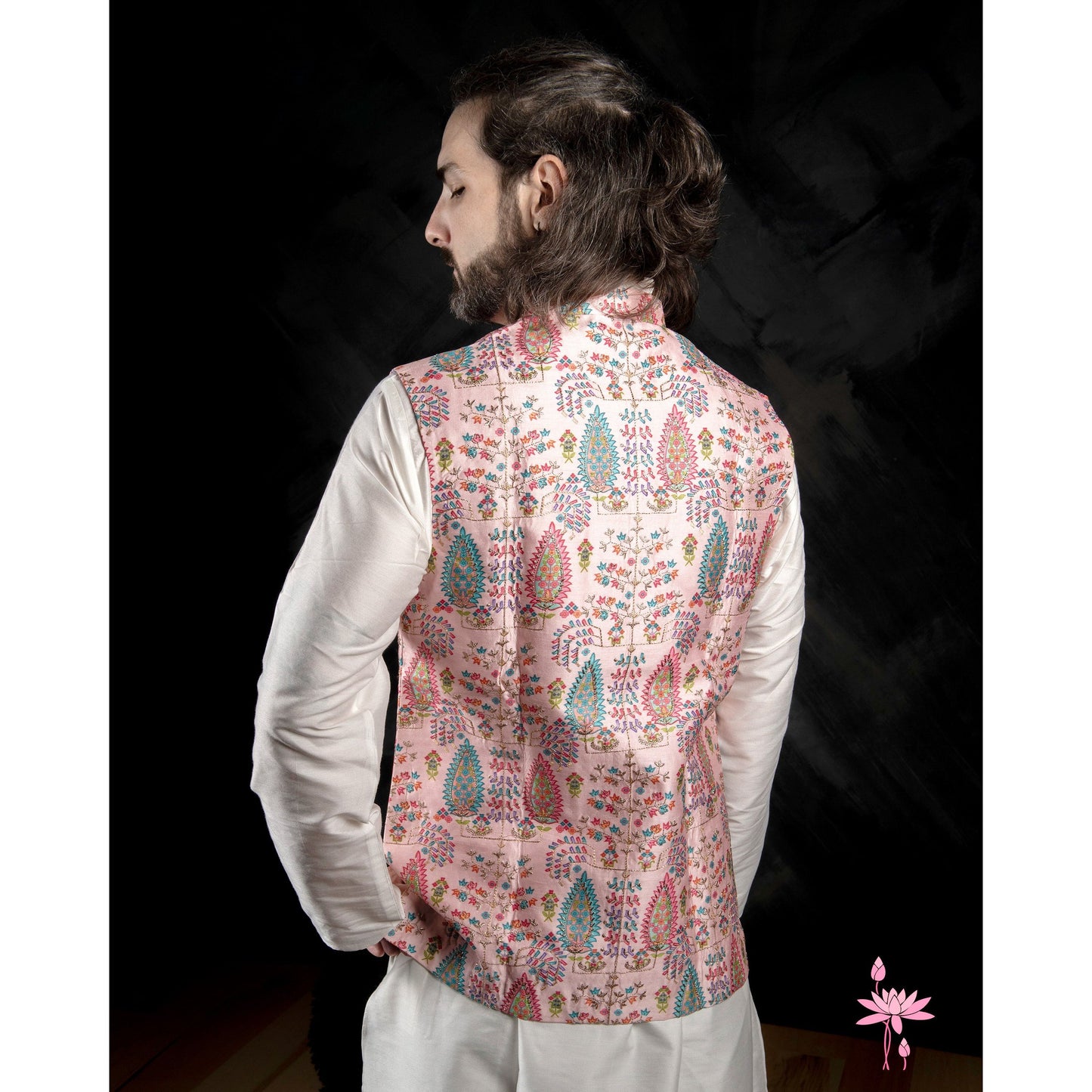 Light Pink Nehru Jacket Set – Elegant Men’s Nehru Jacket with Matching Kurta & Trousers