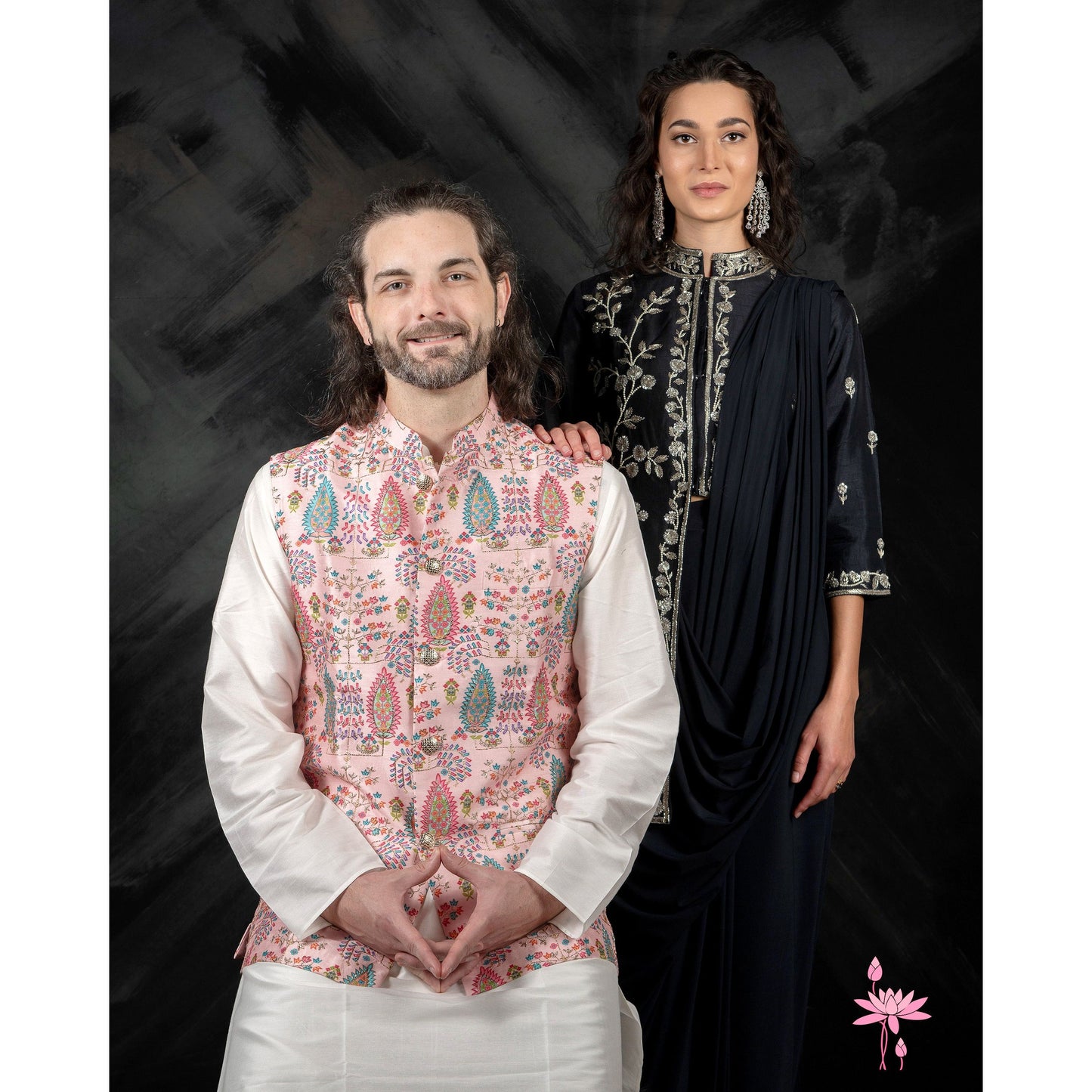 Light Pink Nehru Jacket Set – Elegant Men’s Nehru Jacket with Matching Kurta & Trousers