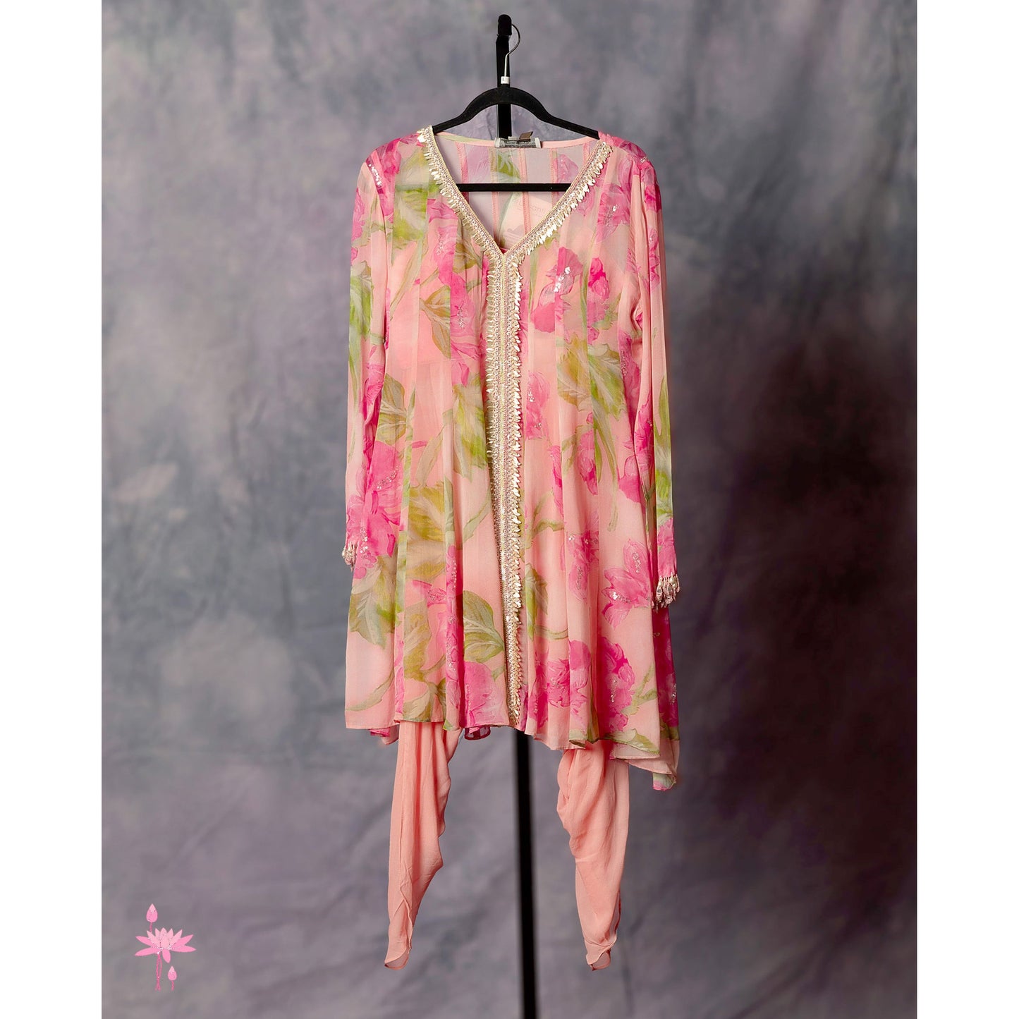 Pink Dhoti Salwar
