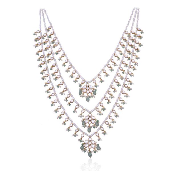 Multilayer Emerald Necklace with Emerald Drops – Elegant & Luxury Jewelry