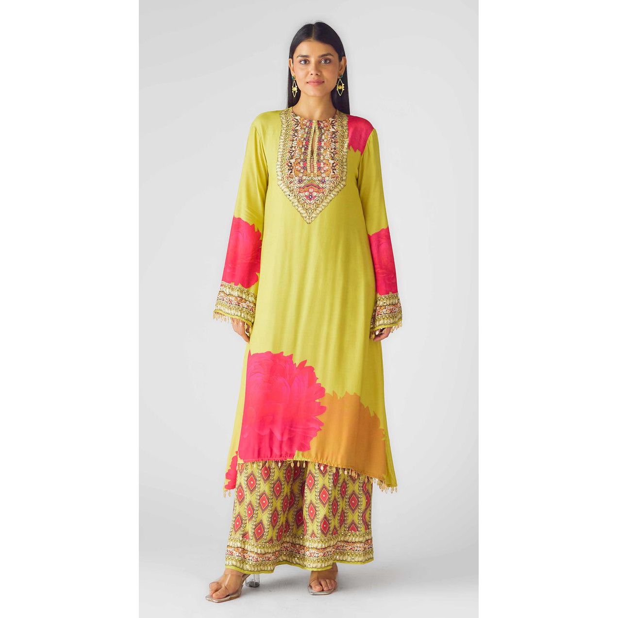 Lime and Pink Suit Set