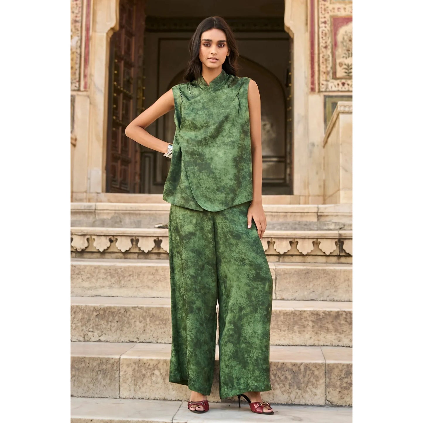 Jacquard Waistcoat and Pant Set