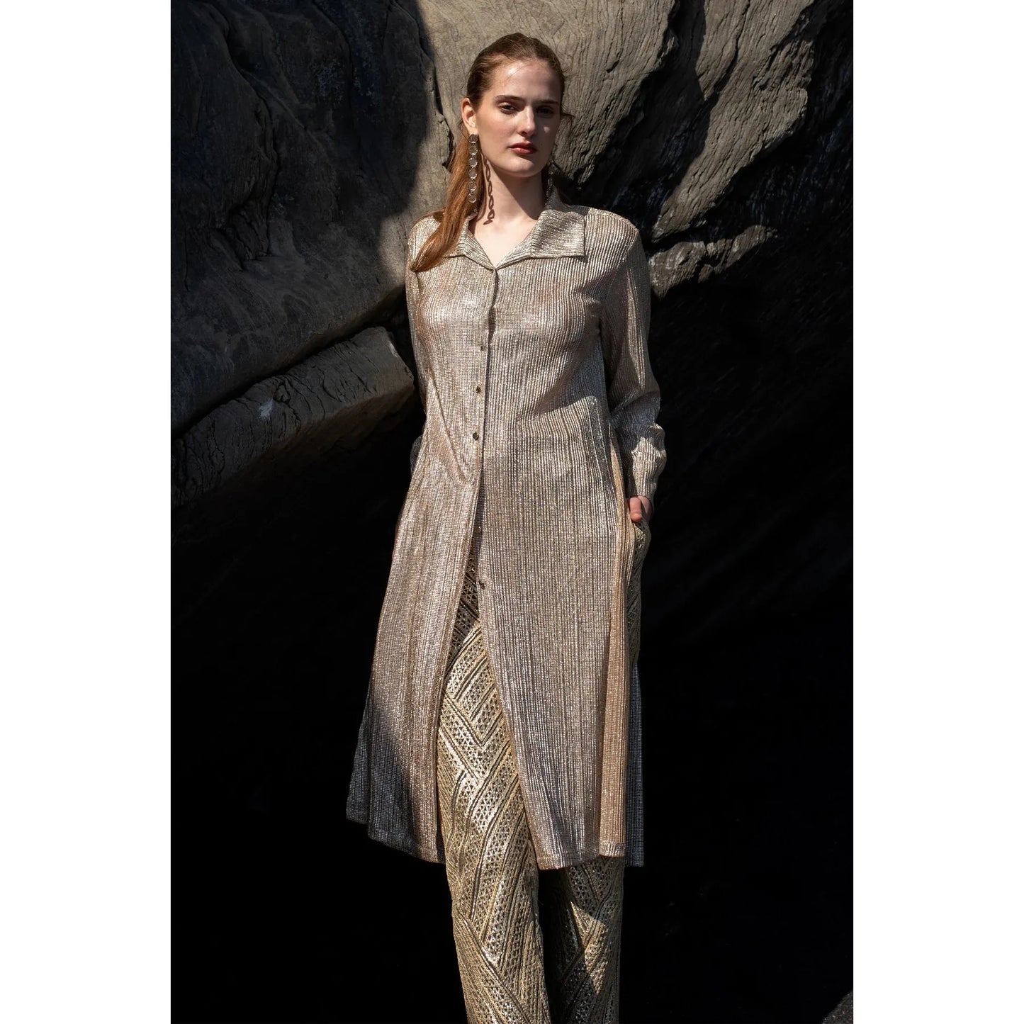 Shimmering Longline Shirt