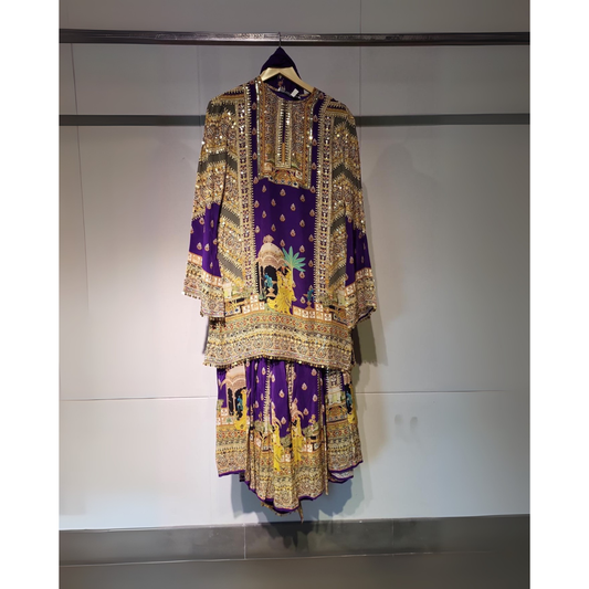 Purple Festive Sharara