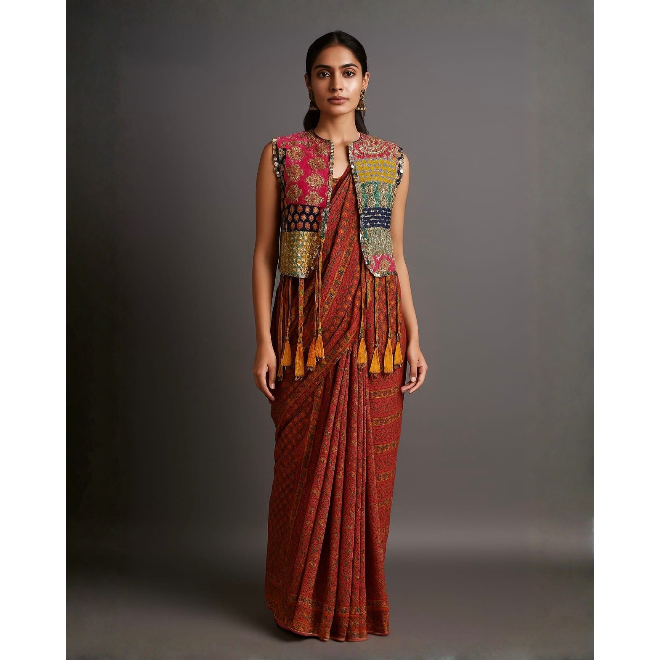 Boheimein Saree with Jacket