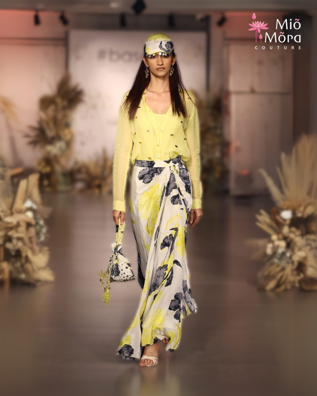 Yellow Spring Skirt and Blouse Set