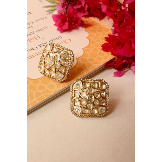 Mosanite Square Earrings