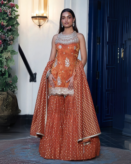 Banarasi Silk Sharara with Duppatta