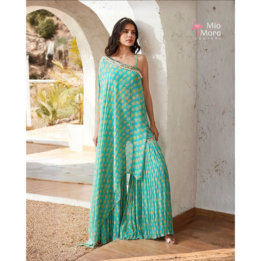 Green A Symmetrical Dress