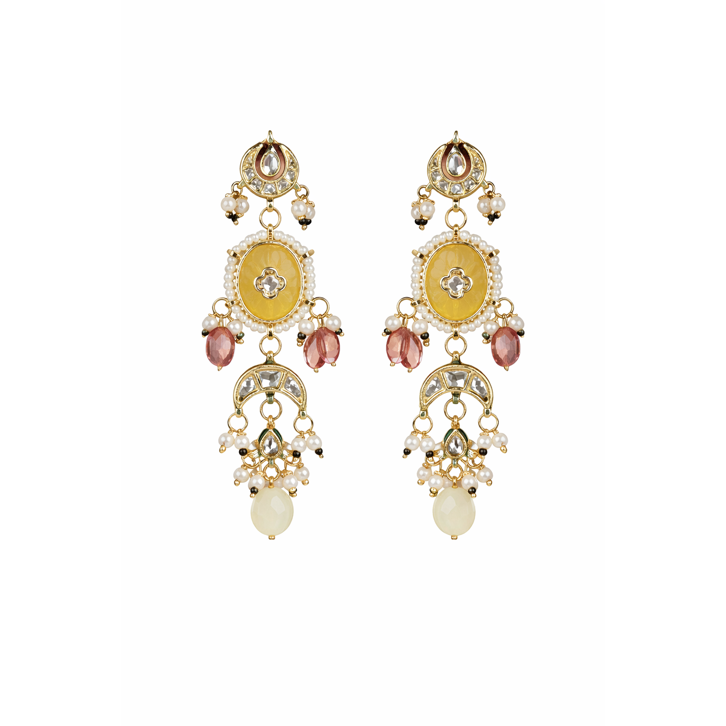 Haldi Noor kundan Earring