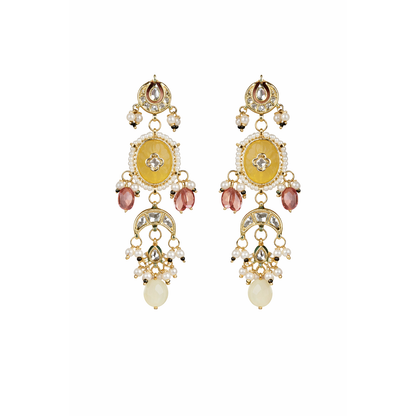 Haldi Noor kundan Earring