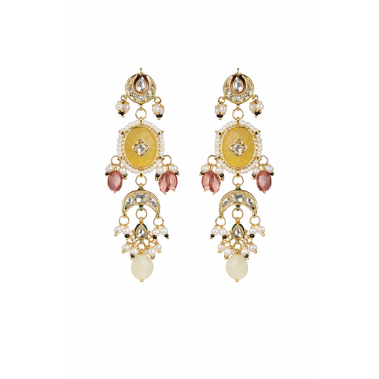 Haldi Noor kundan Earring