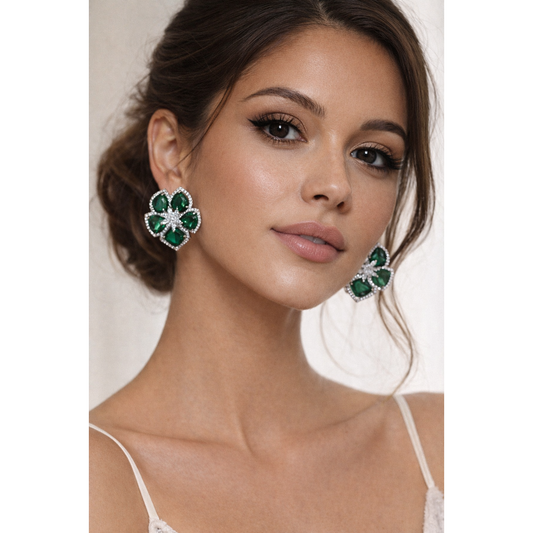 Sona Emerald Studs