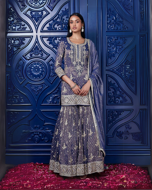 Banarasi Silk Sharara with Duppatta