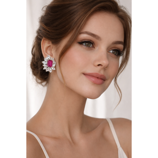 Mia Ruby Earrings