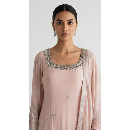 BLUSH DAWN EMBROIDERED SHARARA SET