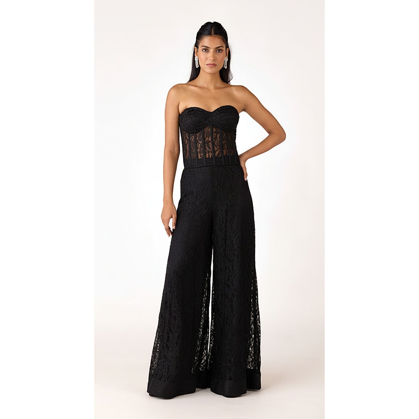 THE NOIR AURA CORSET & SHARARA SET