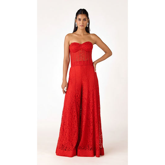 THE CRIMSON GLOW SHARARA SET
