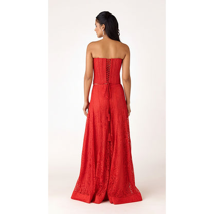 THE CRIMSON GLOW SHARARA SET