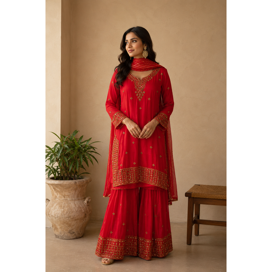 Red Georgetts Sharara