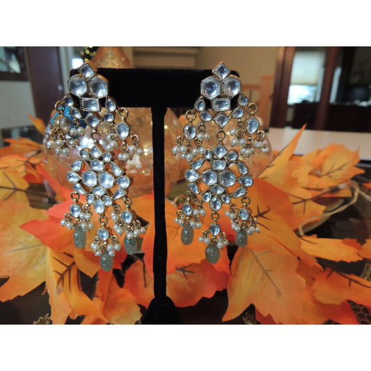 A Classic Kundan Danglers