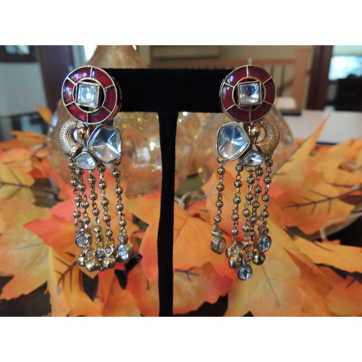 Ruby Kundan Earrings