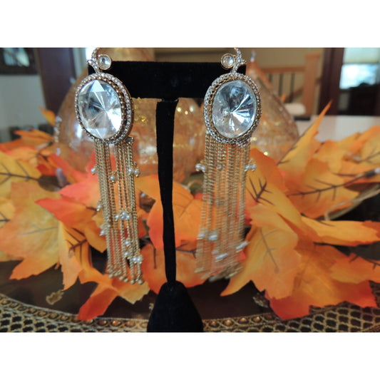 Long Kundan Danglers