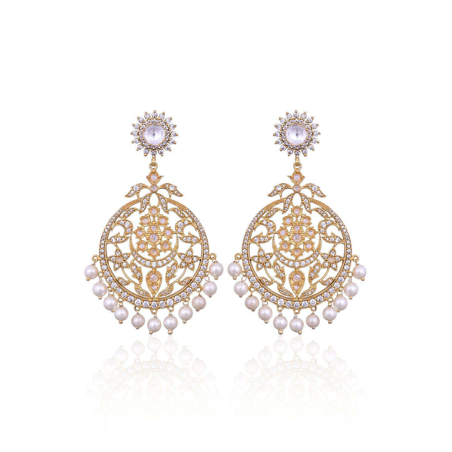 Polki Kundan Earrings