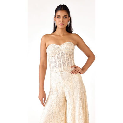 THE PEARL AURA CORSET & SHARARA SET