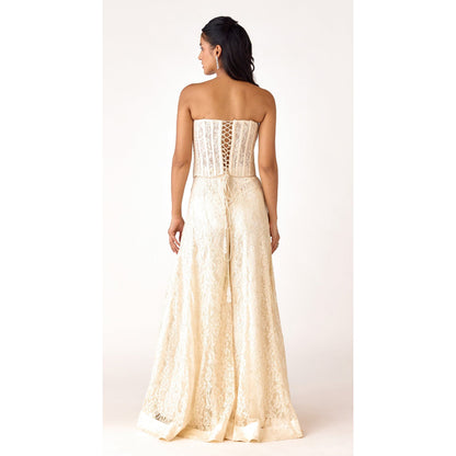 THE PEARL AURA CORSET & SHARARA SET