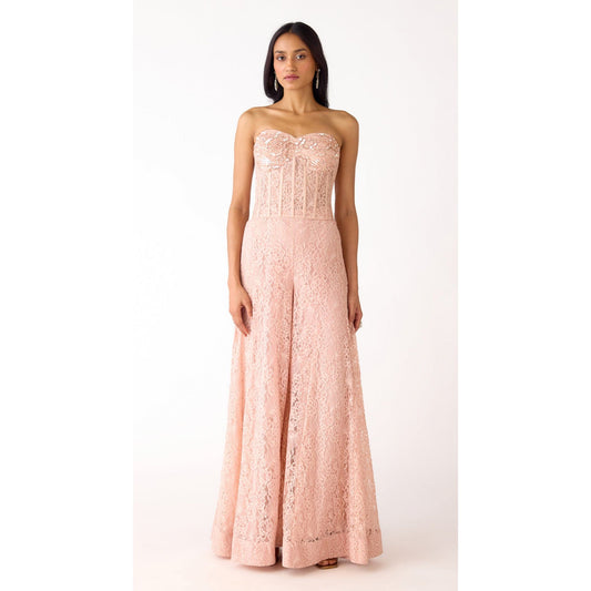 THE MYSTICAL BLUSH CORSET & SHARARA SET