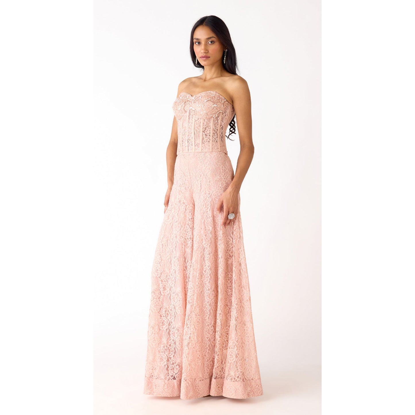 THE MYSTICAL BLUSH CORSET & SHARARA SET