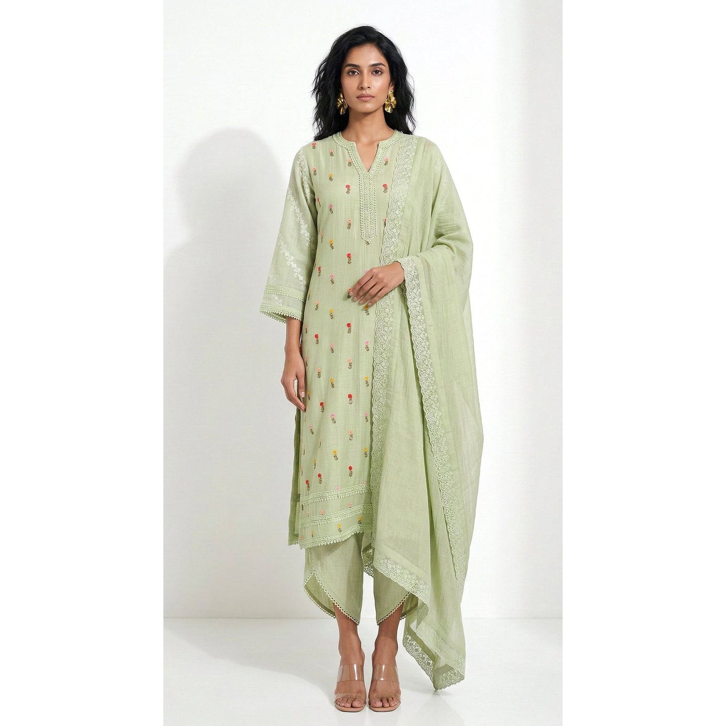 THE ENCHANTED SAGE KURTA SET