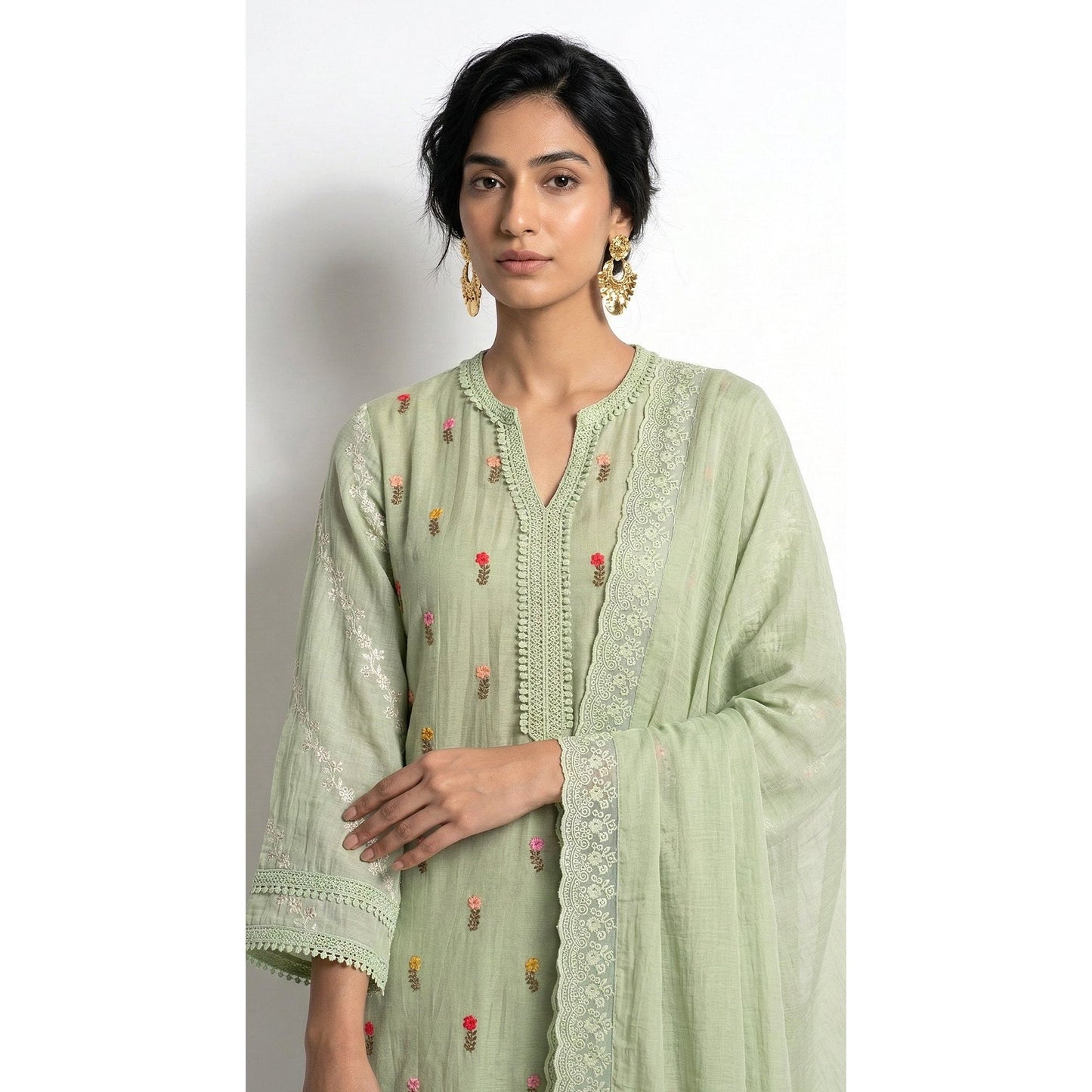 THE ENCHANTED SAGE KURTA SET
