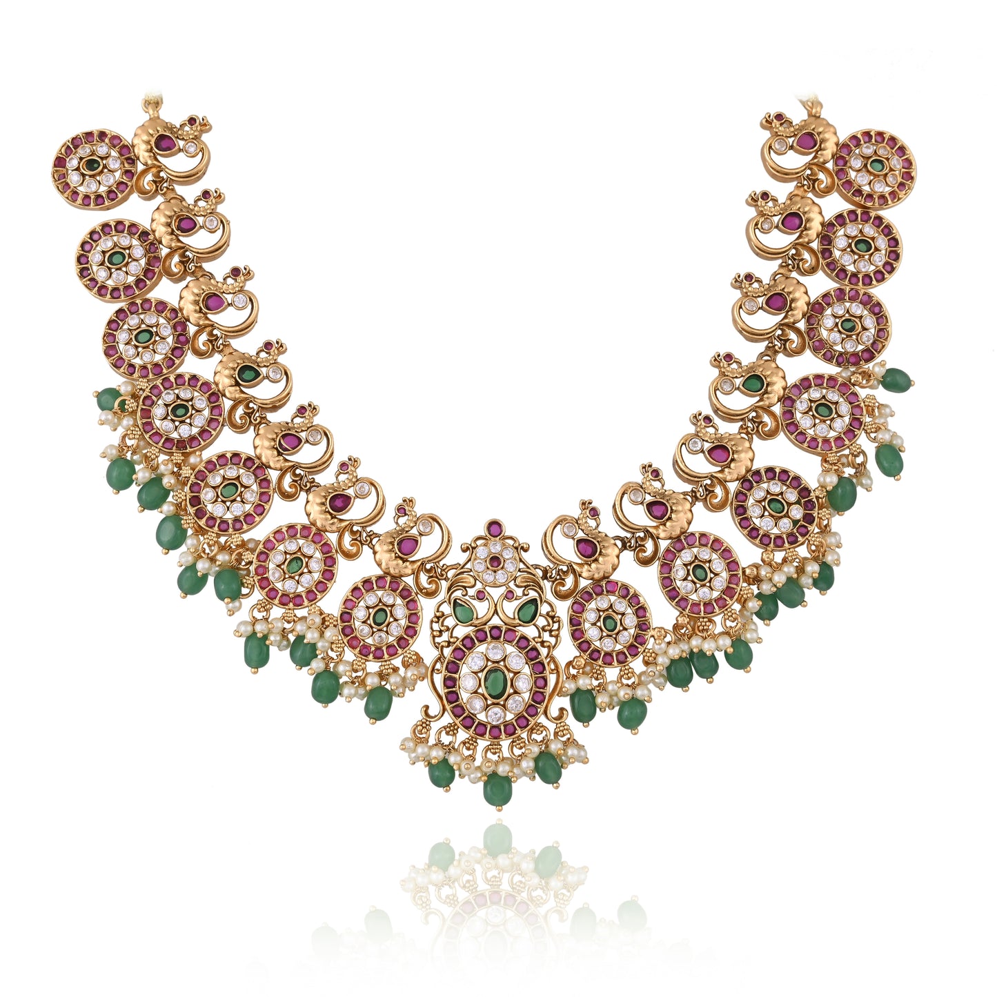 Mrinali Temple Jewelry Set