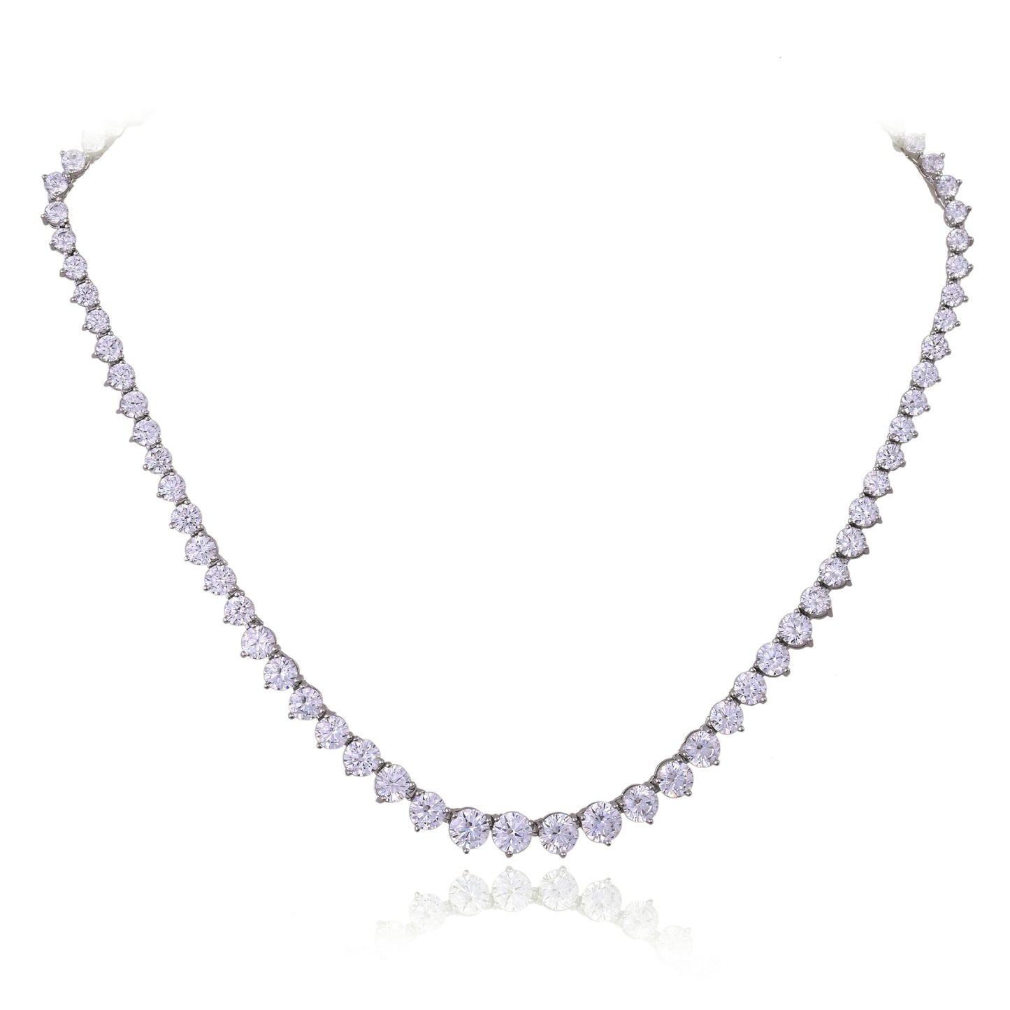 Delicate Diamond Finish Necklace Set