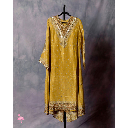Mustard Kaftan Suit