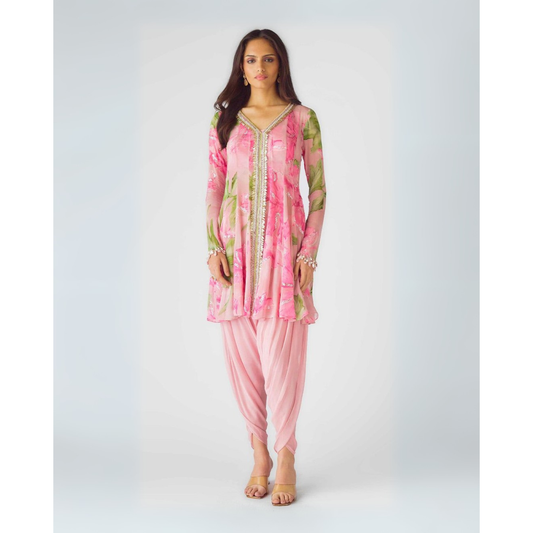 Pink Dhoti Salwar