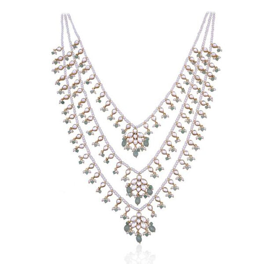 Multilayer Emerald Necklace with Emerald Drops – Elegant & Luxury Jewelry
