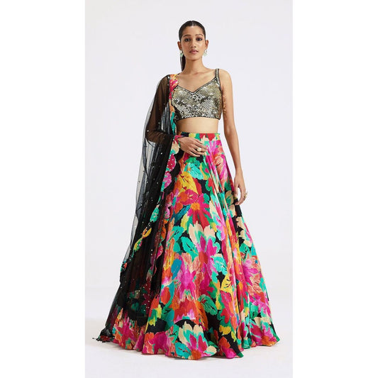 Multicoloured Lehenga Set