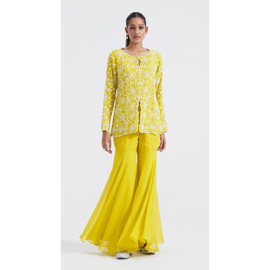 Lime Embroidered Co-Ords