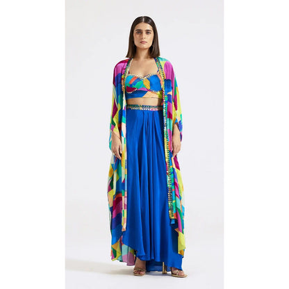 Multicolored Skirt Set