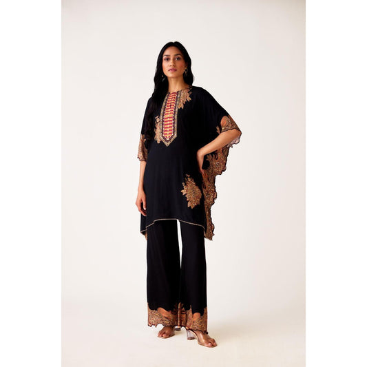 Black Mirror Work Muslin Co-ord Set