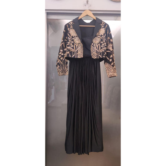 Skirt with Fully Embroidered Jacket