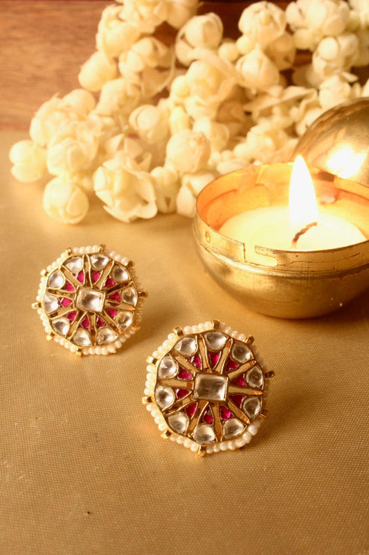 Sia Kundan Studs