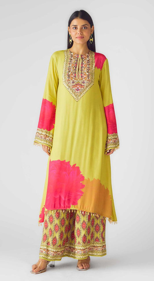 Lime and Pink Suit Set